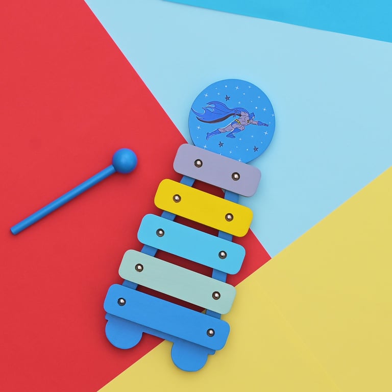Warner Bros Batman Xylophone - Kids Musical Instrument & Educational Toy