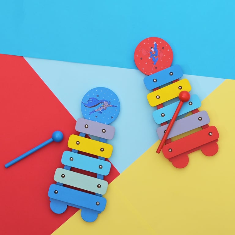 Warner Bros Superman Xylophone - Official Kids Superhero Music Instrument