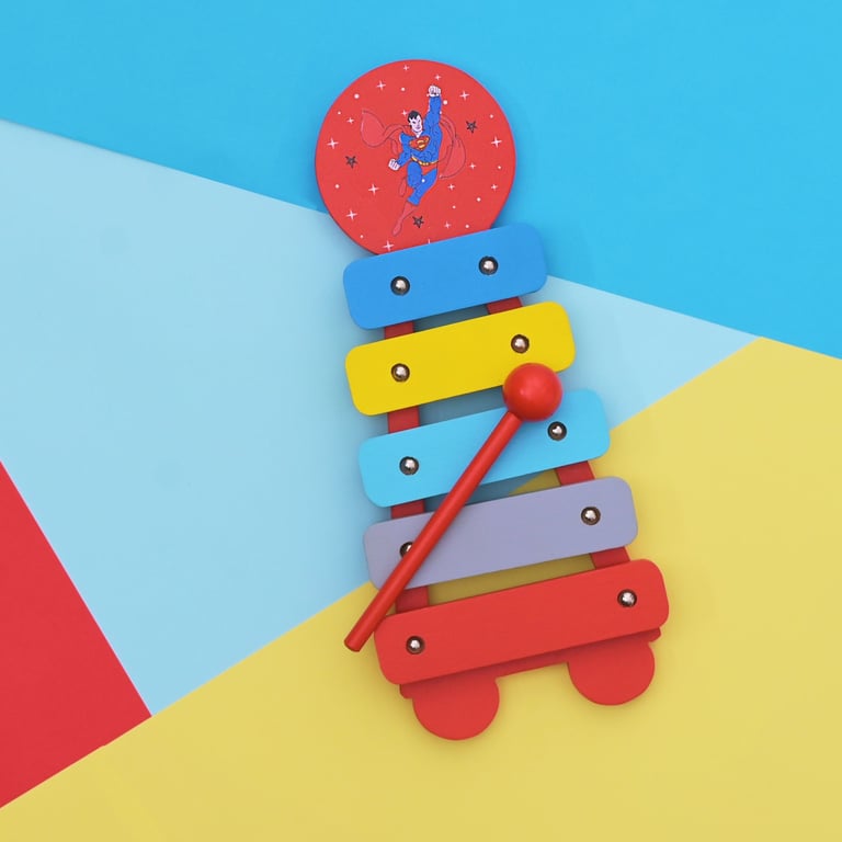 Warner Bros Superman Xylophone - Official Kids Superhero Music Instrument