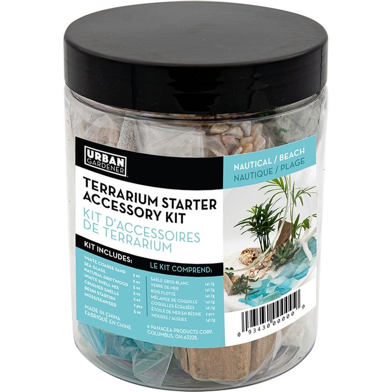 Nautical Beach Terrarium Filler Kit - Complete Indoor Garden Decor Home & Garden Accessory
