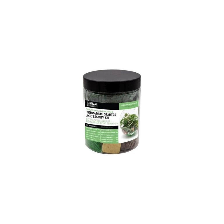 Natural Terrarium Filler Kit - Woodland Theme Planting Mix for Home Decor Garden Supplies