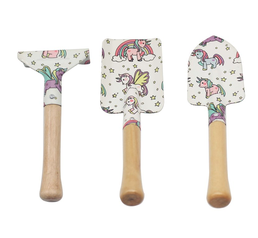 Unicorn Garden Tool Set - Kids Gardening Kit with Child Safety Features and Fun Outdoor Play Tools