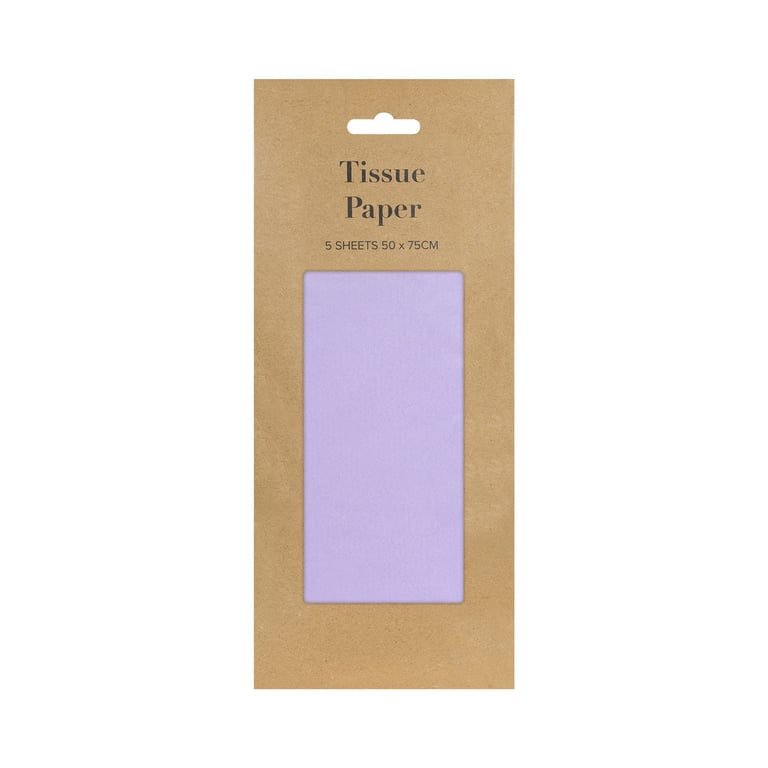 Lilac Tissue Paper Pack - 5 Sheets of Decorative Home Tissue Paper for Gifts and Decor
