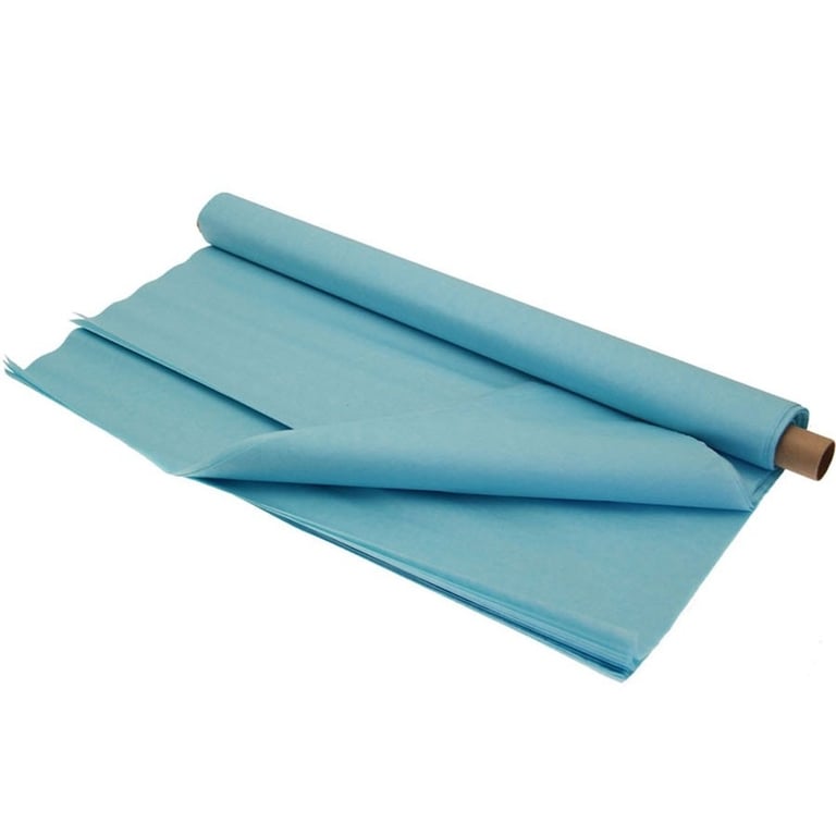 Light Blue Tissue Paper - 48 Sheets, Perfect for Home and Bathroom Use, Gift Wrapping, and Party Supplies