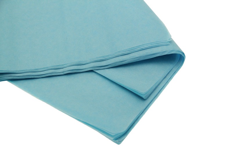 Light Blue Tissue Paper - 48 Sheets, Perfect for Home and Bathroom Use, Gift Wrapping, and Party Supplies