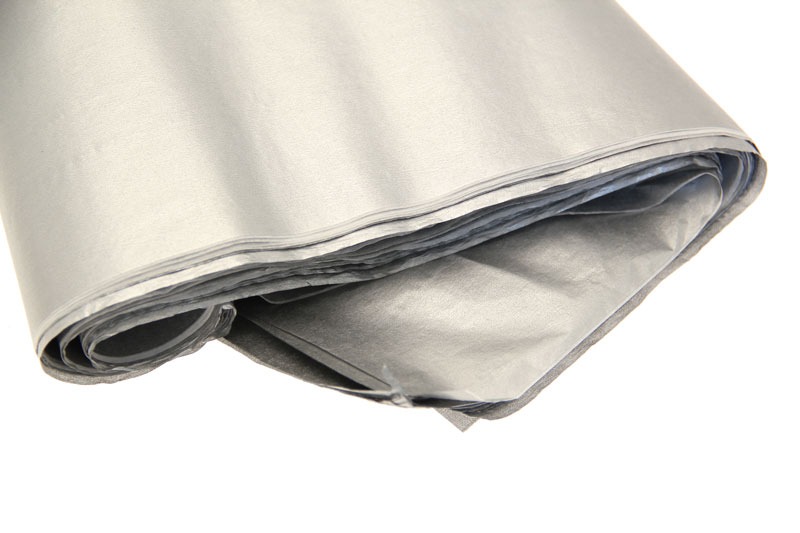 Metallic Silver Tissue Paper - 48 Sheets for Home Decor and Party Supplies