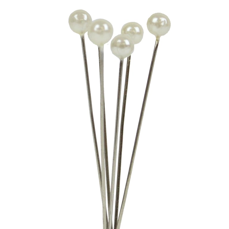 Ivory Pearl Headed Pins for Home Decor and Crafting