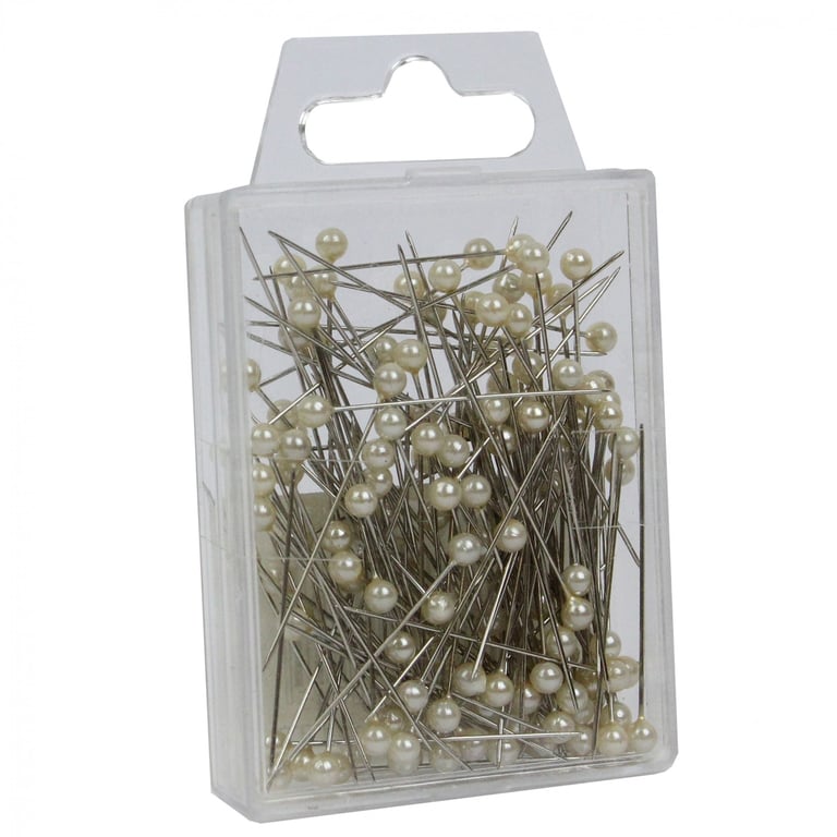 Ivory Pearl Headed Pins for Home Decor and Crafting
