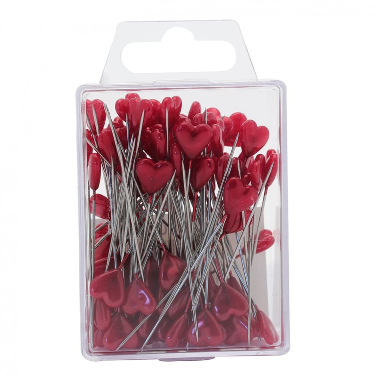 Red Heart Decorative Pins - Love Themed Home & Garden Accents