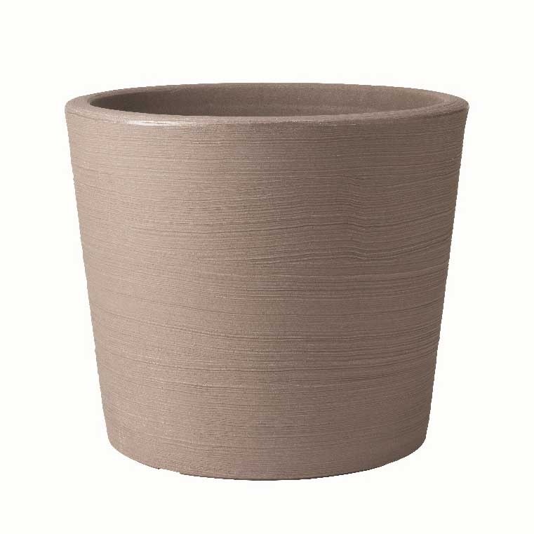 Stewart Varese Low Planter - Dark Brown Outdoor Garden Decor