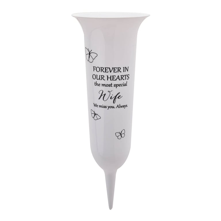 Memorial Grave Vase - Elegant Home Funeral Decoration for Wife s Memorial