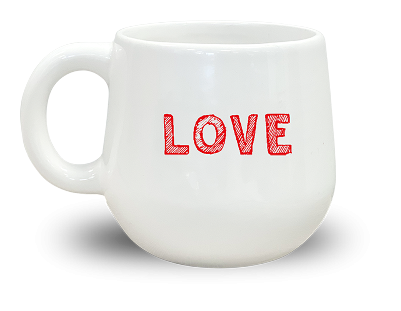 Valentines Day Love Ceramic Mug 400ml - Heartfelt Home Decor Gift