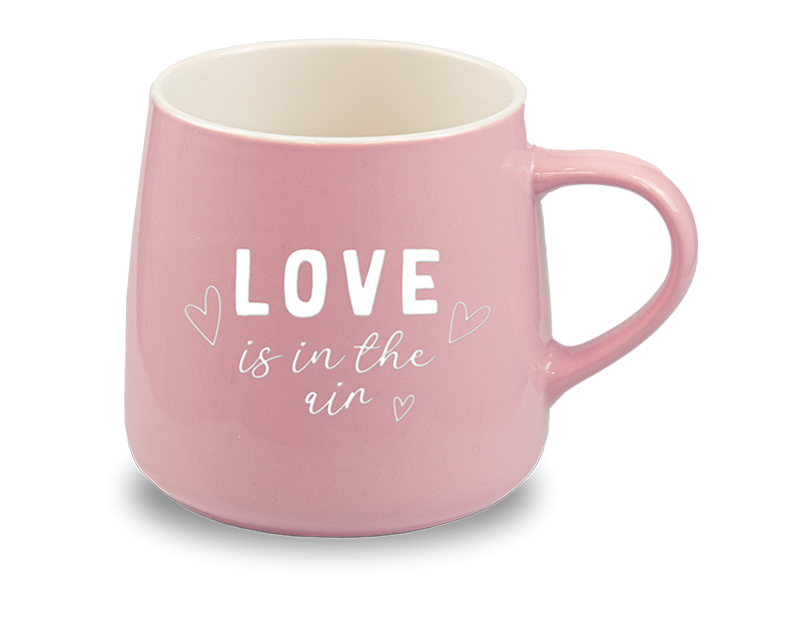 Valentines Pink Ceramic Mug - Perfect Home Decor Gift for Valentine s Day