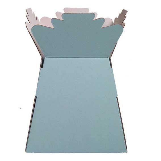 Baby Blue Living Vase - Elegant Floral Decor for Indoor Spaces