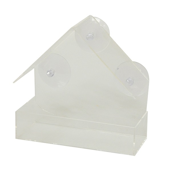 Kingfisher Window Bird Feeder - Durable Outdoor Garden Bird Feeding Station with Clear Viewing Area for Bird Watching