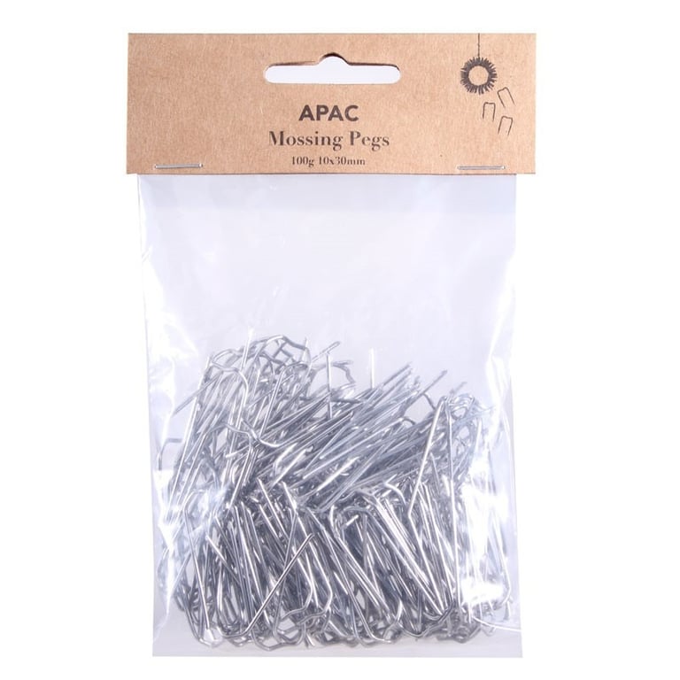 Mossing Pins (100g) - Decorate Your Home & Garden with Easy-to-Use Greenery Pins for Indoor Plants and DIY Projects