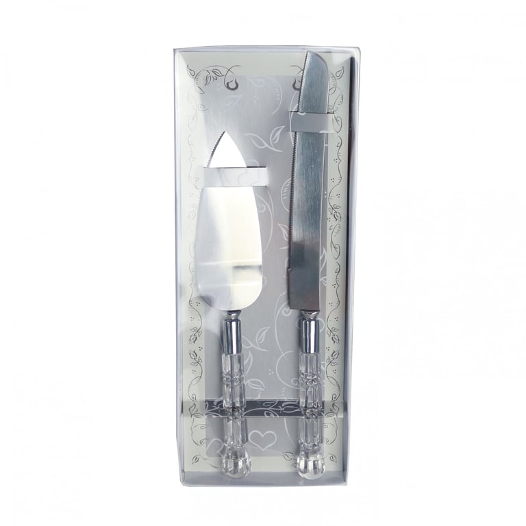Crystal Effect Cake Knife Set - Premium Kitchen Utensil Set for Gourmet Baking and Home Cooking