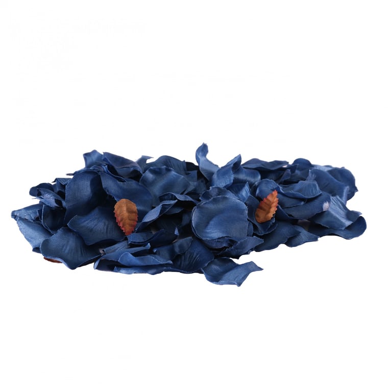 Navy Rose Petals - Luxury Home Decor and Wedding Floral Accents