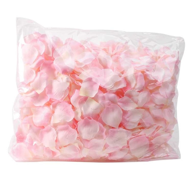 Champagne Pink Rose Petals - 1000 Piece Poly Bag, Perfect for Wedding Decorations and Party Supplies