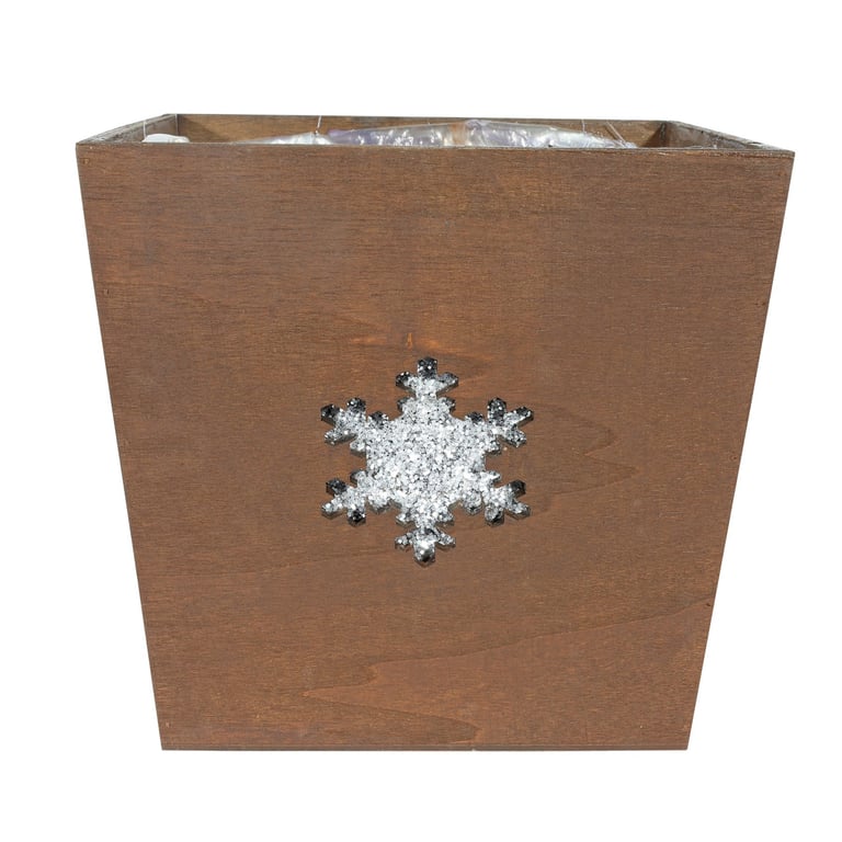 Square Plywood Planter - Modern Home Decor and Outdoor Garden Box with Vertical Plant Holder