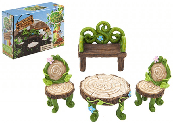 Secret Fairy Woodland Magical Garden Design Furniture Set
