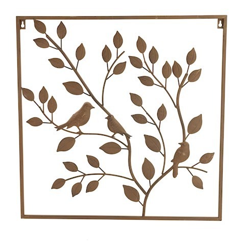 60cm Bird In Branch Wall Art - Nature-Inspired Home Decor