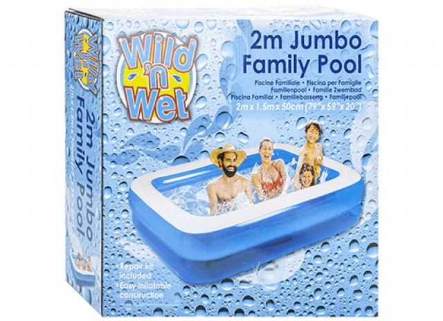 Rectangular Inflatable Outdoor Swimming Pool - Easy Setup Backyard Pool