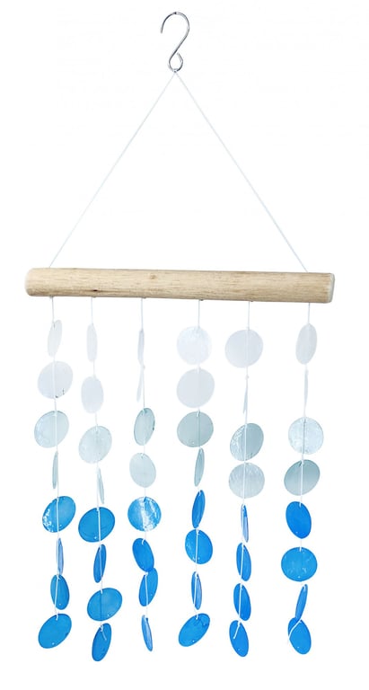 Capiz Shell Wind Chime - 96cm Natural Outdoor Home Decor Garden Decoration