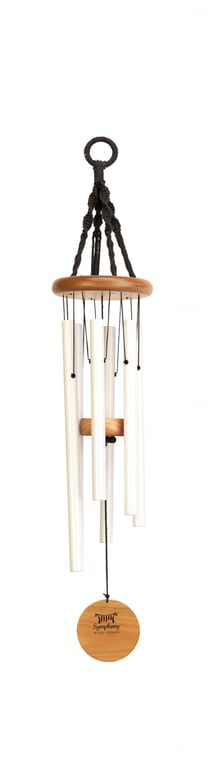 Nordic Habitat Wind Chime - White Finish Outdoor Decoration for Home & Garden