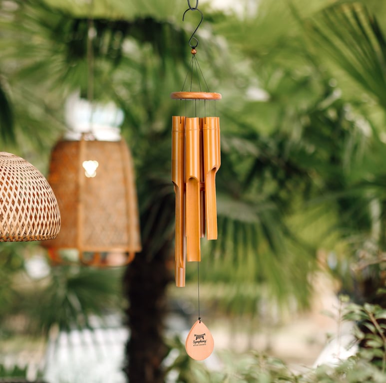 Bamboo 96cm Nature-Inspired Outdoor Wind Chime - Garden Decor Home Accents