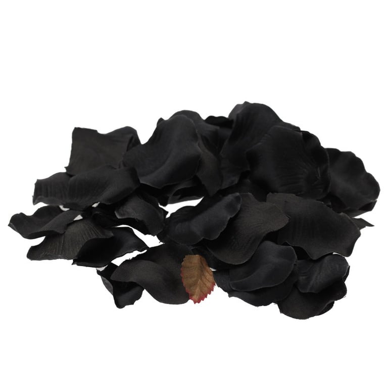 Black Rose Petal Confetti - Elegant Floral Wedding and Party Decorations
