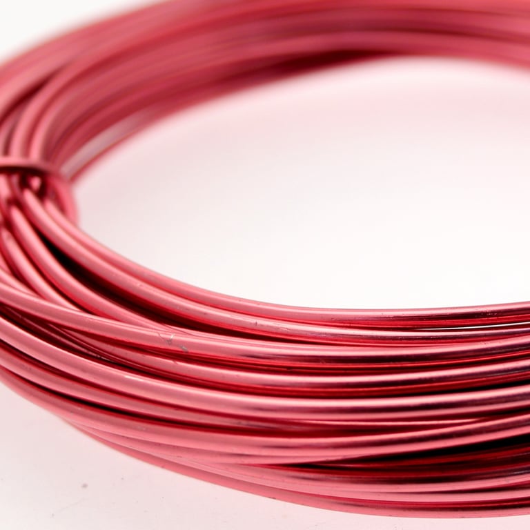 Rose Pink / Light Red Aluminium Wire - Home Decor Craft Floral Wire Mesh Accents
