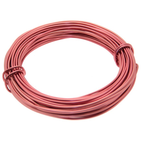 Rose Pink / Light Red Aluminium Wire - Home Decor Craft Floral Wire Mesh Accents