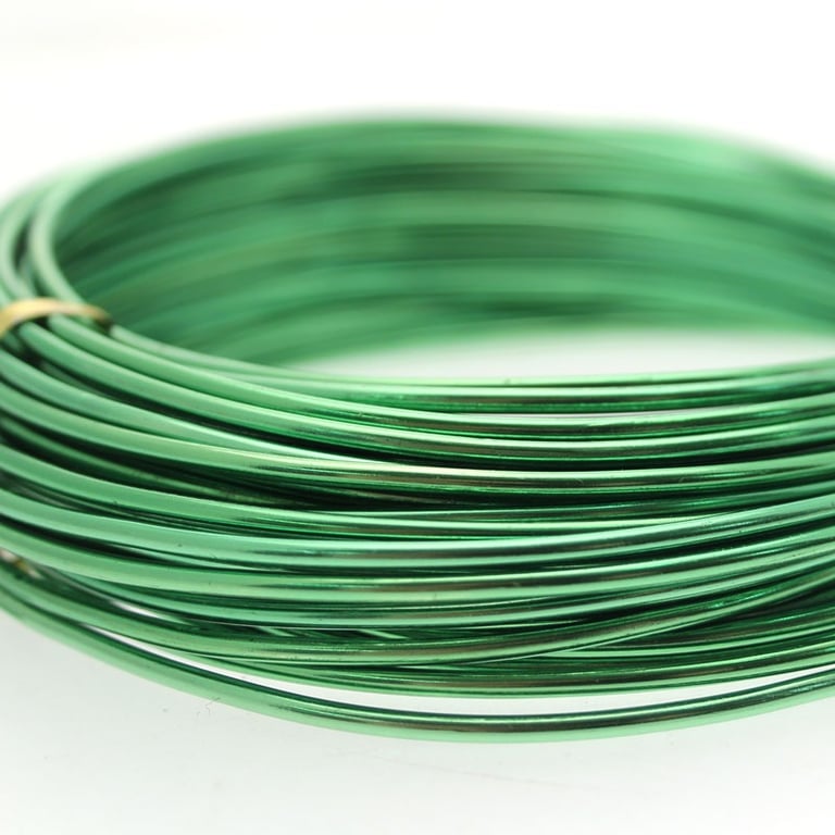 Dark Green Aluminium Wire - Perfect for Home Decor and Garden Decoration Projects