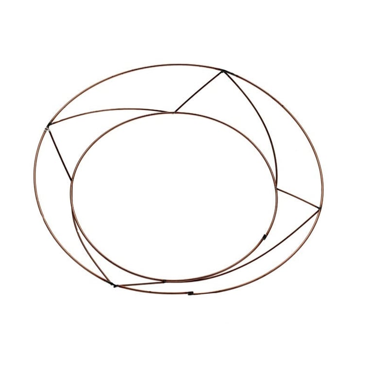 8 Inch Raised Wreath Ring - Rustic Home Decor & Garden Decoration, Perfect for DIY Crafts and Wedding Rings
