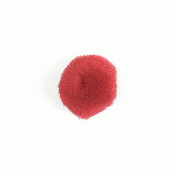 Christmas Red Pom Poms - 20mm, 20-Pack, Perfect for Home Decor and Craft Projects