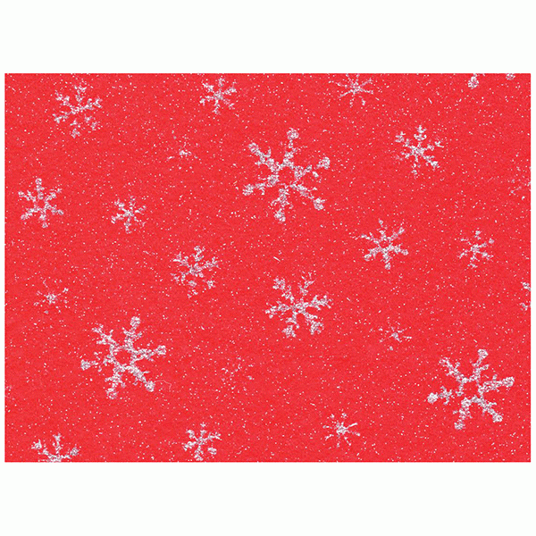 Christmas Felt Acrylic Glitter Snowflake Decorations 10 Piece Set - Holiday Home Decor Ornaments