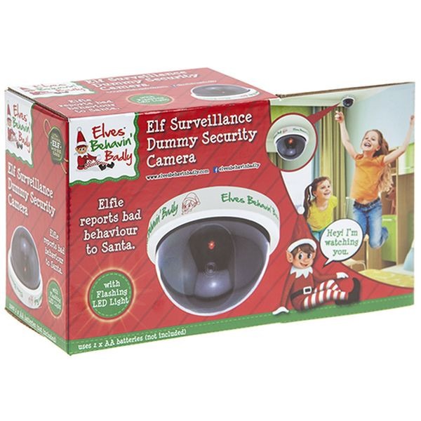 Home Security Camera - Elf Surveillance Dummy Security Camera with Motion Detection for Outdoor Garden Protection