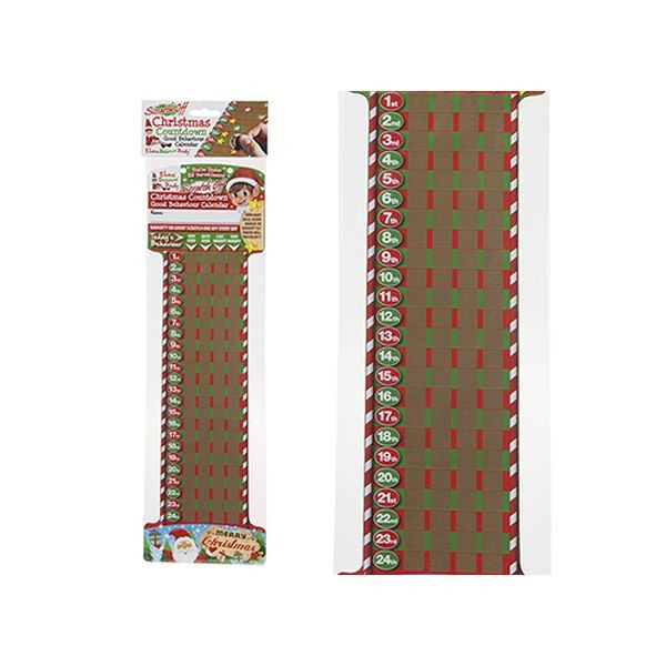 Elf Scratch Off Countdown Advent Calendar in PBHC - Personalized Holiday Countdown Calendar