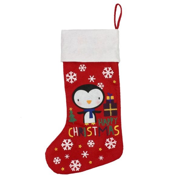 Juliana s Handmade Red Christmas Stocking - Festive Home Decor