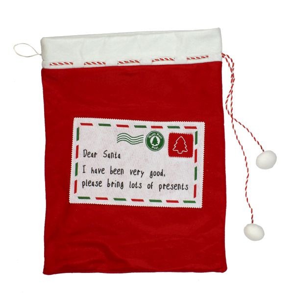 Red Felt Christmas Storage Sack 65cm - Festive Holiday Gift Bag