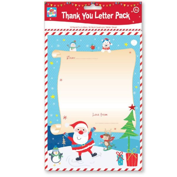 Christmas Activity - Thank You Letter Pack: Personalized Handwritten Holiday Cards with Festive Messages and Gratitude Notes for Christmas Season