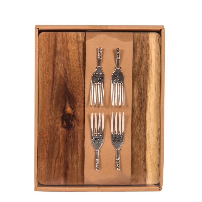 Cheese Picks & Cheeseboard Set - Complete Charcuterie Board Tools and Cutting Boards for a Perfect Gourmet Experience