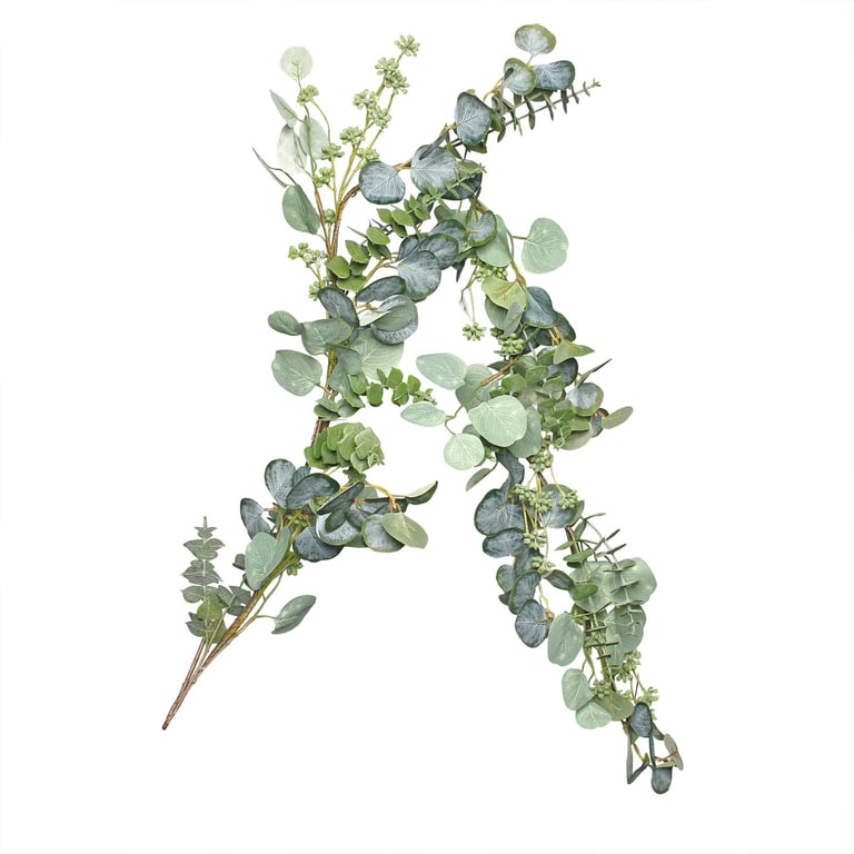 Eucalyptus and White Berry 150cm Garland for Home Decor