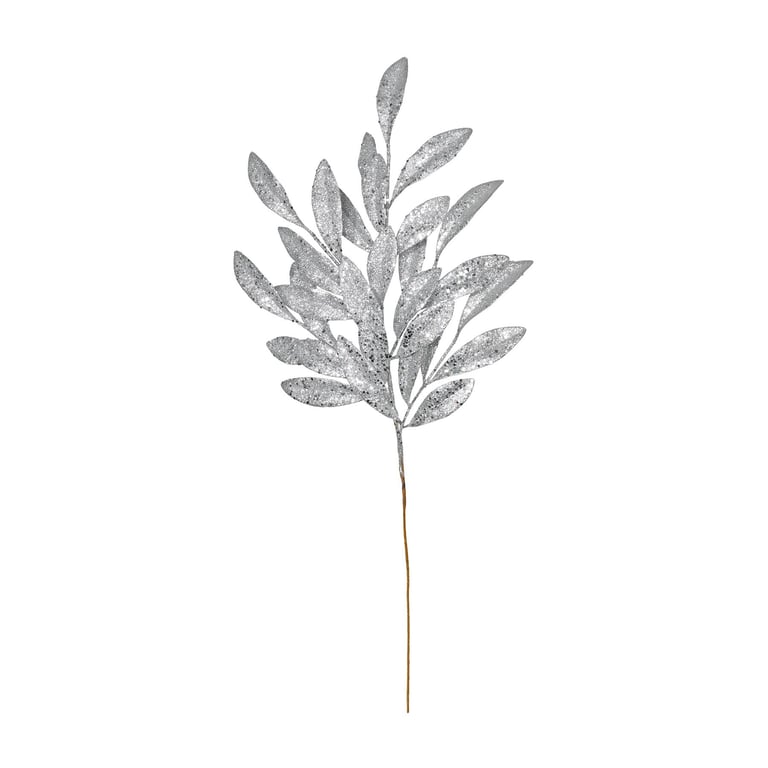 Silver Glitter Bay Leaf Room Spray - Shimmering Holiday Decor Fragrance