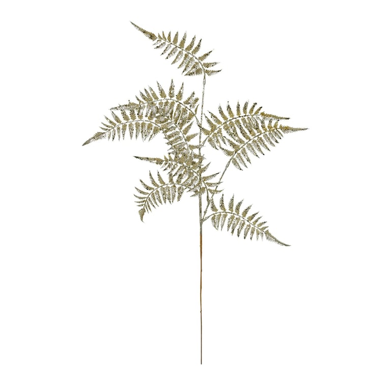 Gold Glitter Fern Spray - Add Instant Luxury to Home Decor & Party Events