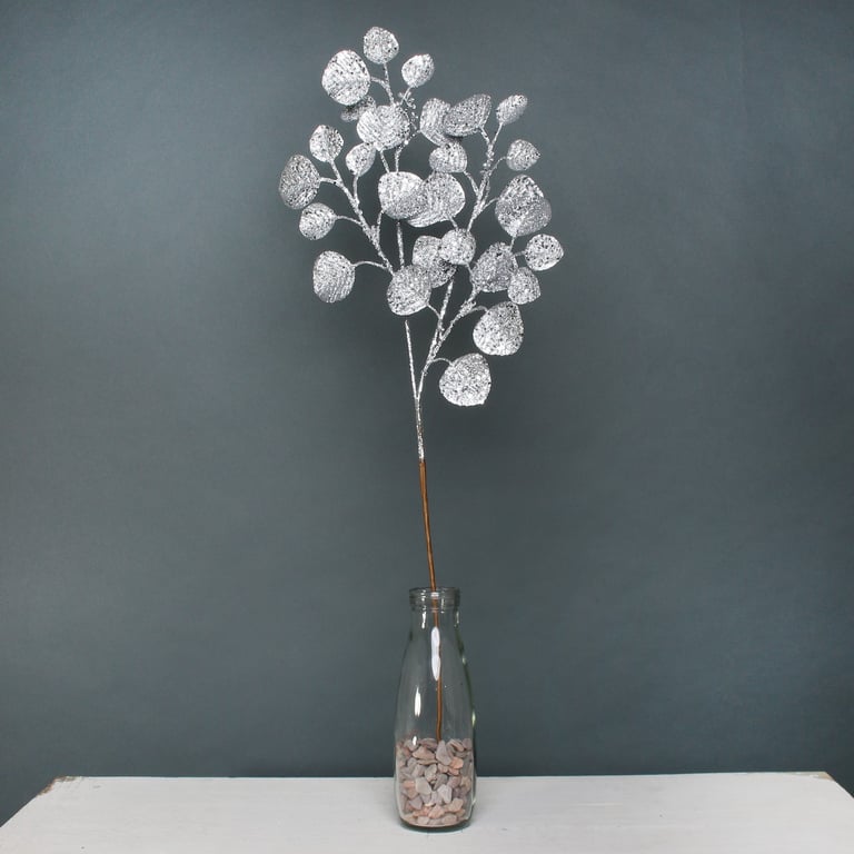 Silver Glitter Eucalyptus Room Mist - Refreshing Home Fragrance Spray with Shimmering Shine and Invigorating Eucalyptus Scent