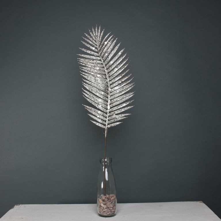Champagne Glitter Palm Leaf Home Decor Spray - Sparkling Fragrance and Decoration in One