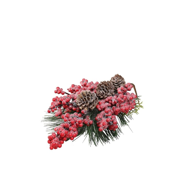 Red Berry Spruce and Pine Cone Home Fragrance Spray - Christmas Tree Aroma for Winter Decor