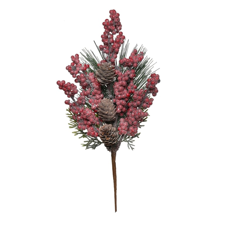 Red Berry Spruce and Pine Cone Home Fragrance Spray - Christmas Tree Aroma for Winter Decor